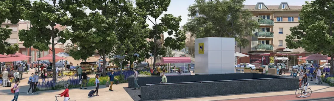 Maquette 3D de la future station Ormeau (Agrandir l'image - fenêtre modale)