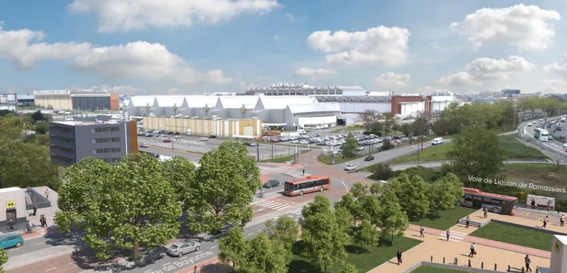 Photo 3D de la future station Fontaine Lumineuse (Colomiers)