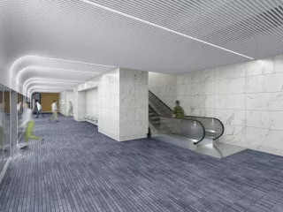 Maquettes des futurs quais de la station Blagnac (Agrandir l'image - fenêtre modale)