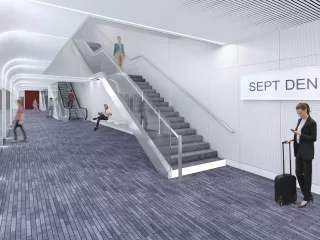 Maquettes des futurs quais de la station Sept Deniers Stade Toulousain (Agrandir l'image - fenêtre modale)