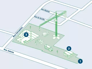 Les travaux station Fondeyre (Agrandir l'image - fenêtre modale)