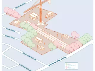 Les travaux station Sept Deniers (Agrandir l'image - fenêtre modale)