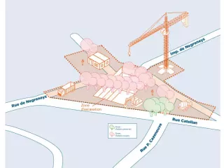 Les travaux station Lycée Toulouse Lautrec (Agrandir l'image - fenêtre modale)