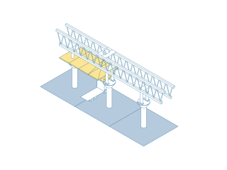 schéma de la mise en place du tablier (Agrandir l'image - fenêtre modale)