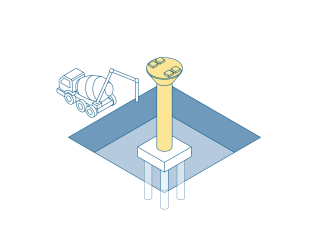 schéma de la réalisation des piles (Agrandir l'image - fenêtre modale)