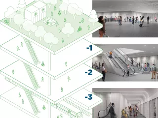 Station Cote Pavée en 2028 (Agrandir l'image - fenêtre modale)