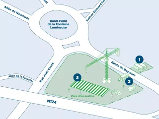 Les travaux station Fontaine Lumineuse (Agrandir l'image - fenêtre modale)