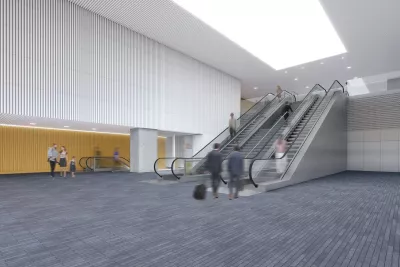 Maquette de la future mezzanine de la station Pont-Jumeaux (Agrandir l'image - fenêtre modale)