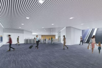 Maquette de la future salle d'échange de la station Pont-Jumeaux (Agrandir l'image - fenêtre modale)