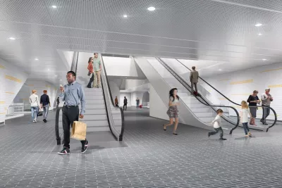 Maquette de la future mezzanine de la station La Vache (Agrandir l'image - fenêtre modale)