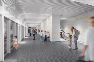 Maquettes des futurs quais de la station La Vache (Agrandir l'image - fenêtre modale)