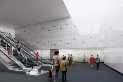 Maquette de la future mezzanine de la station Toulouse Lautrec (Agrandir l'image - fenêtre modale)