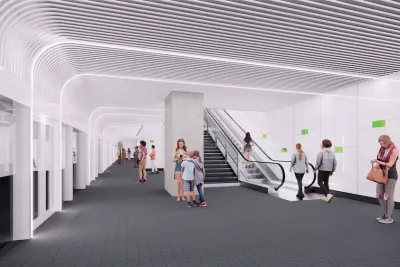 Maquette des futurs quais de la station Toulouse Lautrec (Agrandir l'image - fenêtre modale)