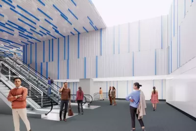 Maquette de la future mezzanine de la station Raisin (Agrandir l'image - fenêtre modale)