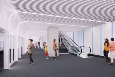 Maquette des futurs quais de la station Raisin (Agrandir l'image - fenêtre modale)