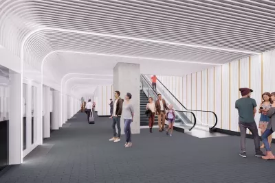 Maquette des futurs quais de la station Bonnefoy (Agrandir l'image - fenêtre modale)