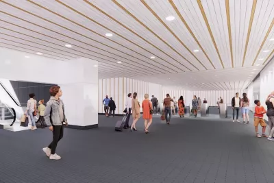 Maquette de la future salle d'échange de la station Bonnefoy (Agrandir l'image - fenêtre modale)