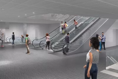 Mezzanine de la future station Limayrac Cité de l'Espace (Agrandir l'image - fenêtre modale)