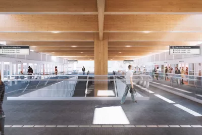 Maquette de la future salle du rez-de-chaussée de la station Institut National Polytechnique de Toulouse (Agrandir l'image - fenêtre modale)