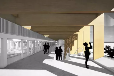 Maquette des futurs quais de la station Diagora (Agrandir l'image - fenêtre modale)