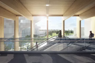 Vue depuis la rame à la future station Diagora (Agrandir l'image - fenêtre modale)