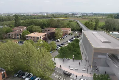 Maquette 3D de la future station Parc du Canal (Agrandir l'image - fenêtre modale)