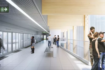 Maquette des futurs quais de la station Parc du Canal (Agrandir l'image - fenêtre modale)