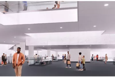 Salle d'échange de la future station de métro Marengo (Agrandir l'image - fenêtre modale)