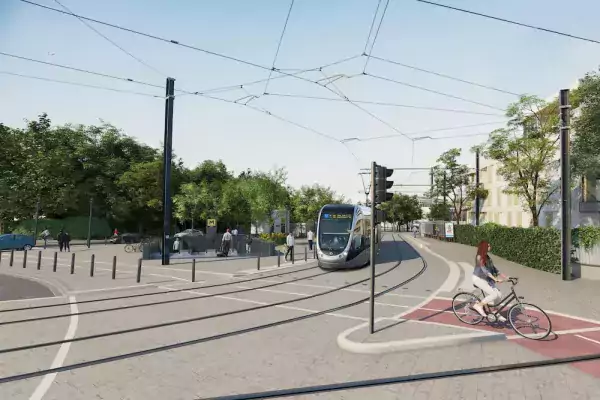 Photo 3D de la future station de métro "Blagnac" (Agrandir l'image - fenêtre modale)