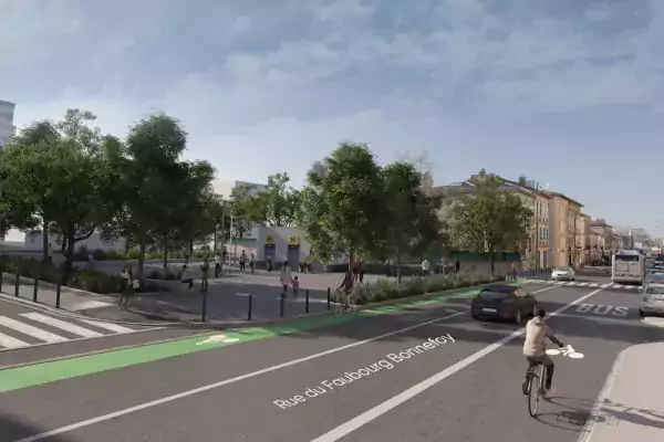 Maquette 3D de la future station Bonnefoy (Agrandir l'image - fenêtre modale)