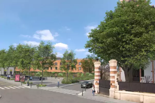 Maquette 3D de la future station Côte Pavée (Agrandir l'image - fenêtre modale)