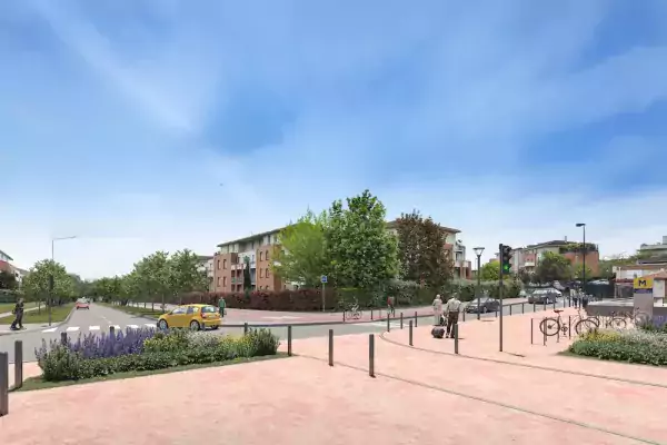 Maquette 3D de la future station Limayrac (Agrandir l'image - fenêtre modale)