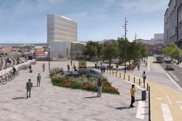 Maquette 3D de la future station Marengo Matabiau (Agrandir l'image - fenêtre modale)