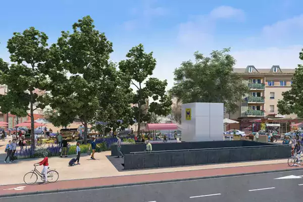 Maquette 3D de la future station Ormeau (Agrandir l'image - fenêtre modale)