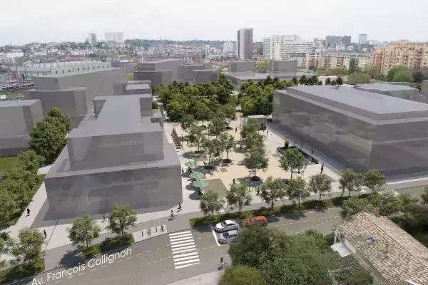 Maquette 3D de la future station Raisin (Agrandir l'image - fenêtre modale)