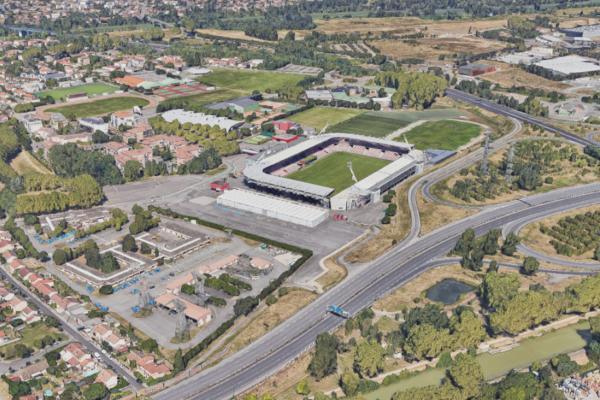 Vue aérienne du Stade Toulousain Ernest Wallon (Agrandir l'image - fenêtre modale)